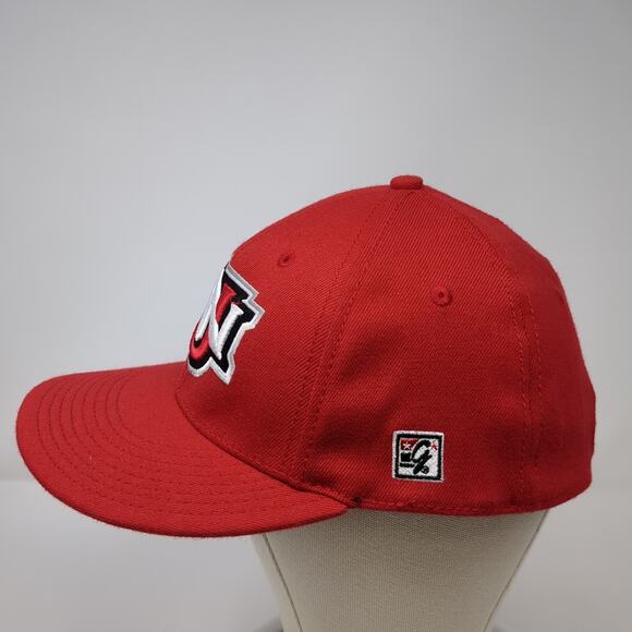 Northwest Nazarene University Crusaders Fitted Baseball Cap Red L The Game Pro - Picture 3 of 10